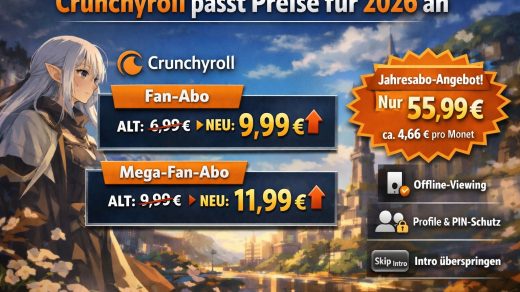 Crunchyroll aktualisiert die Preise